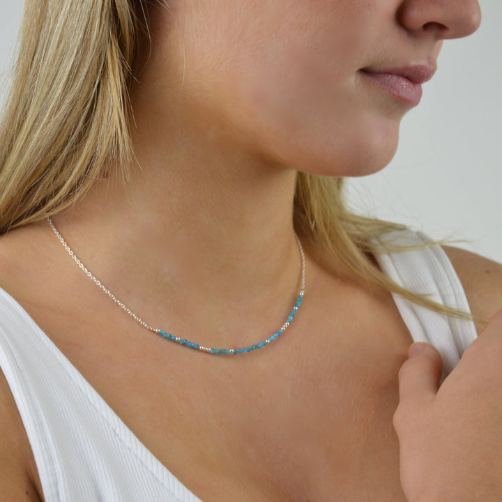 Blue Apatite Necklace