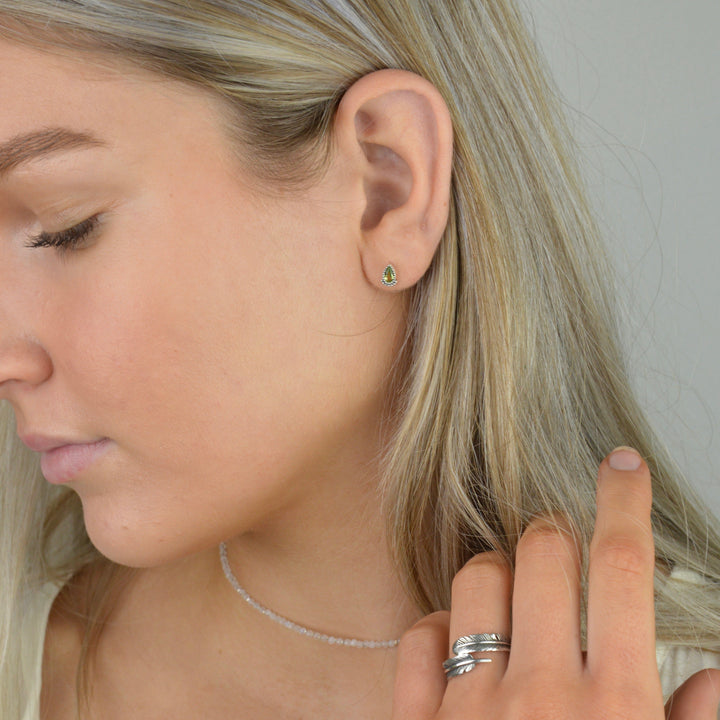 Earrings  - Bohemian Peridot Studs