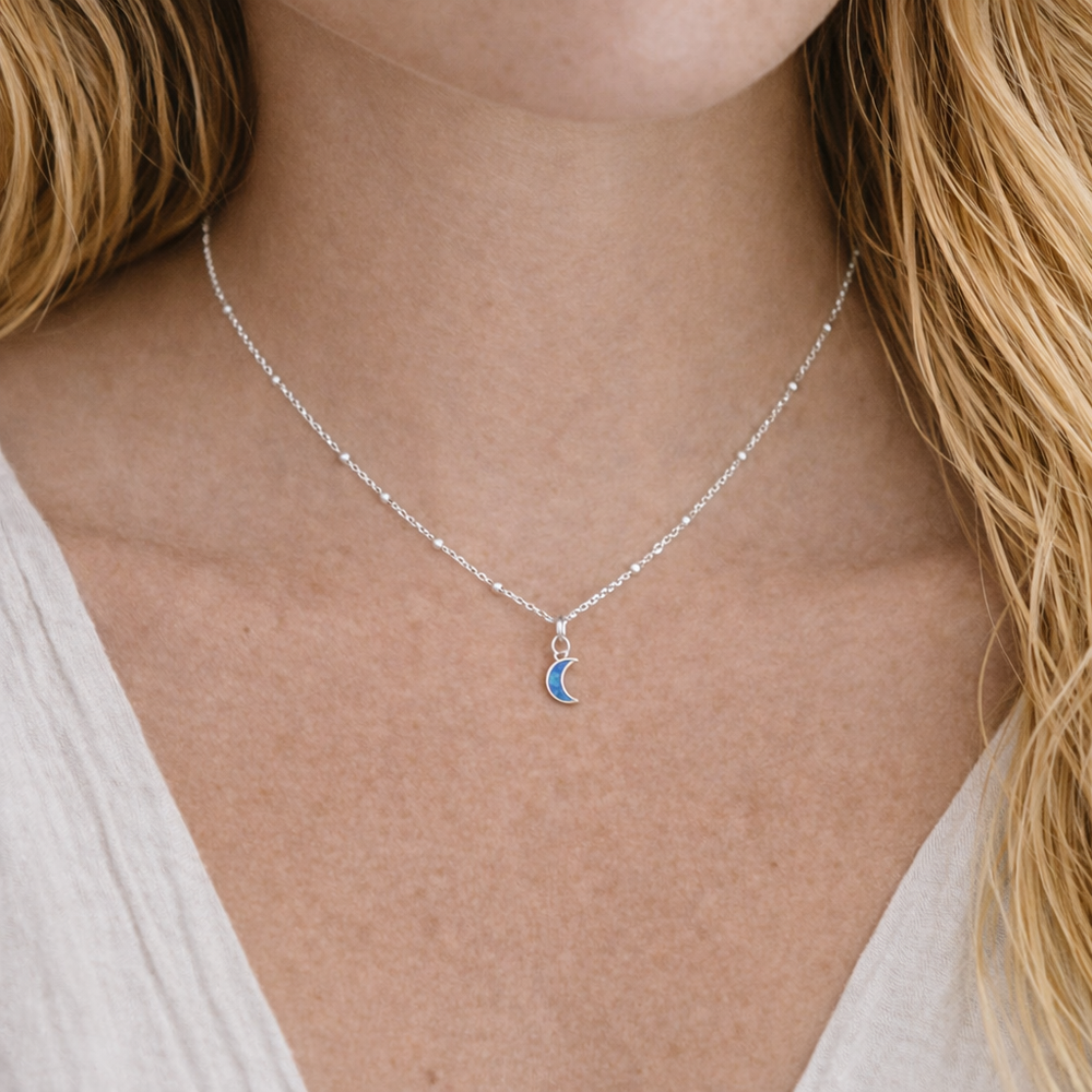 Necklaces - Silver Moon Necklace