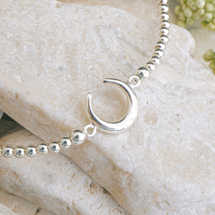 Bracelets - Silver Moon Stretch Bracelet