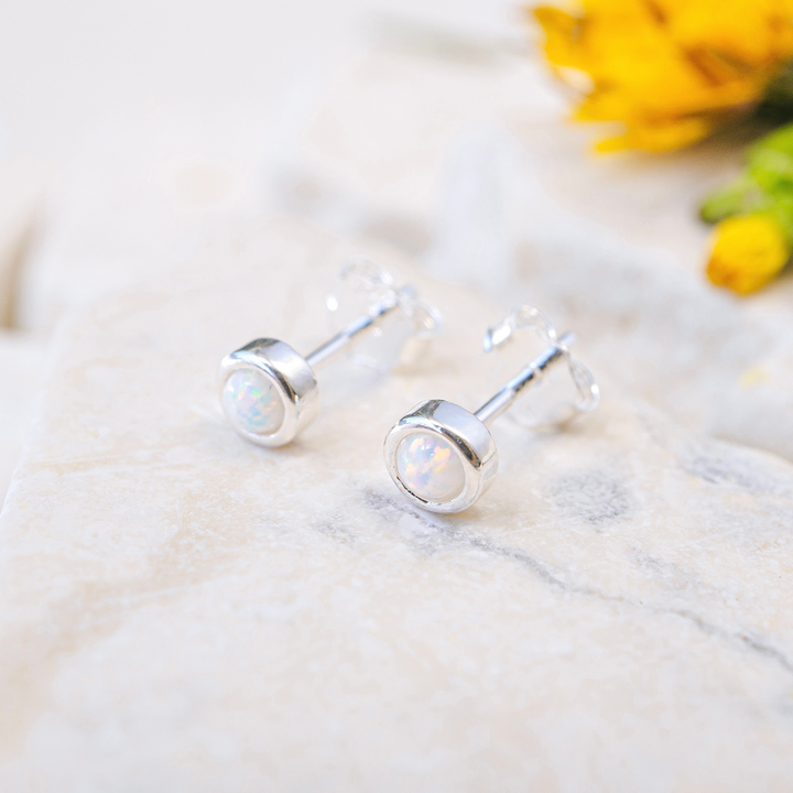 Sparkling Snow Fire Studs