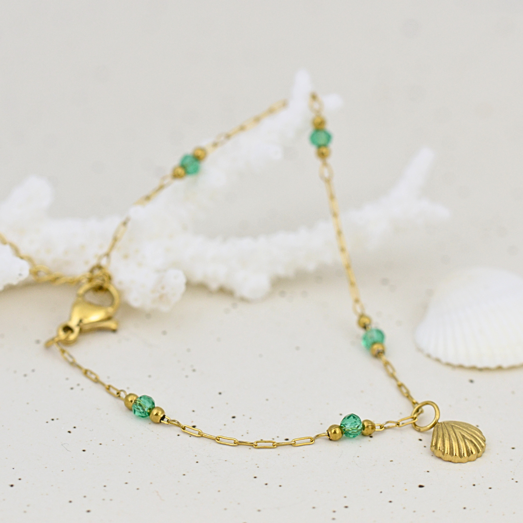 BRACELETS - Gold Shell Bracelet