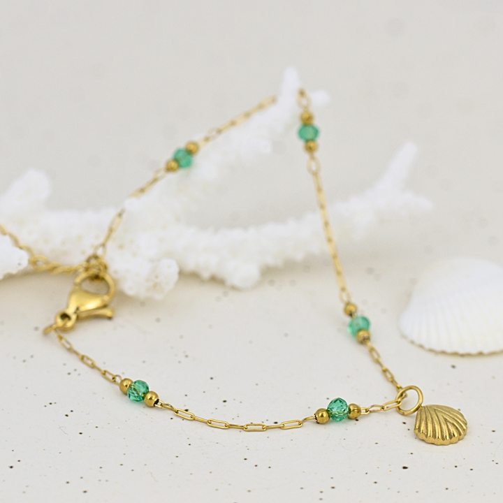 BRACELETS - Gold Shell Bracelet