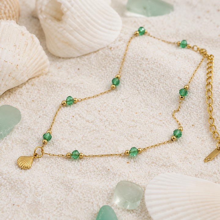 Emerald Coastal Anklet
