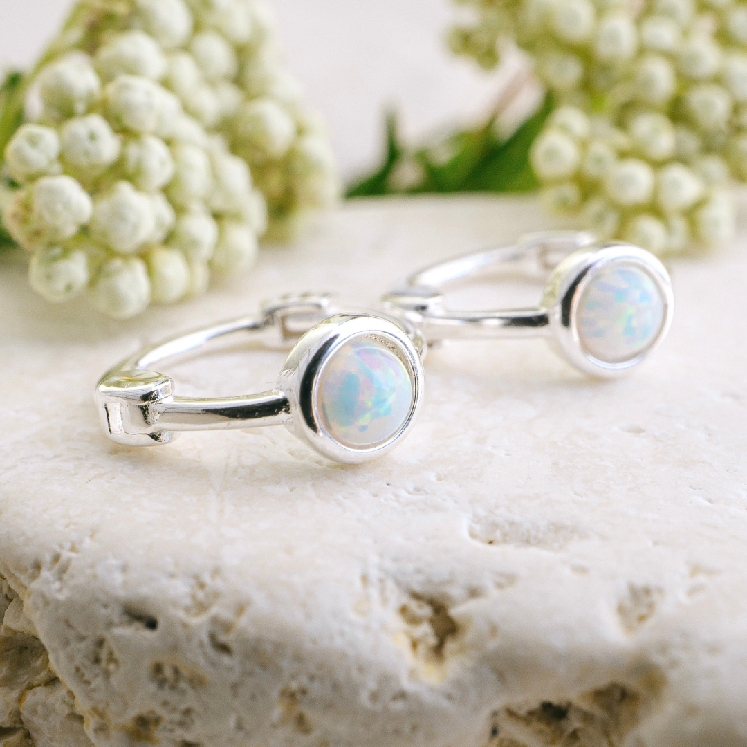 Earrings -  Silver Huggie hoops