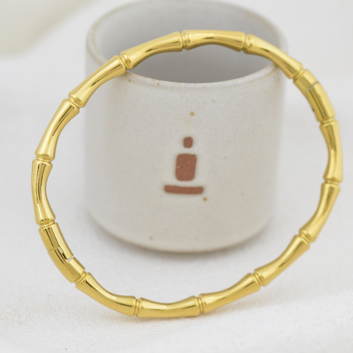 Golden Bamboo Bangle