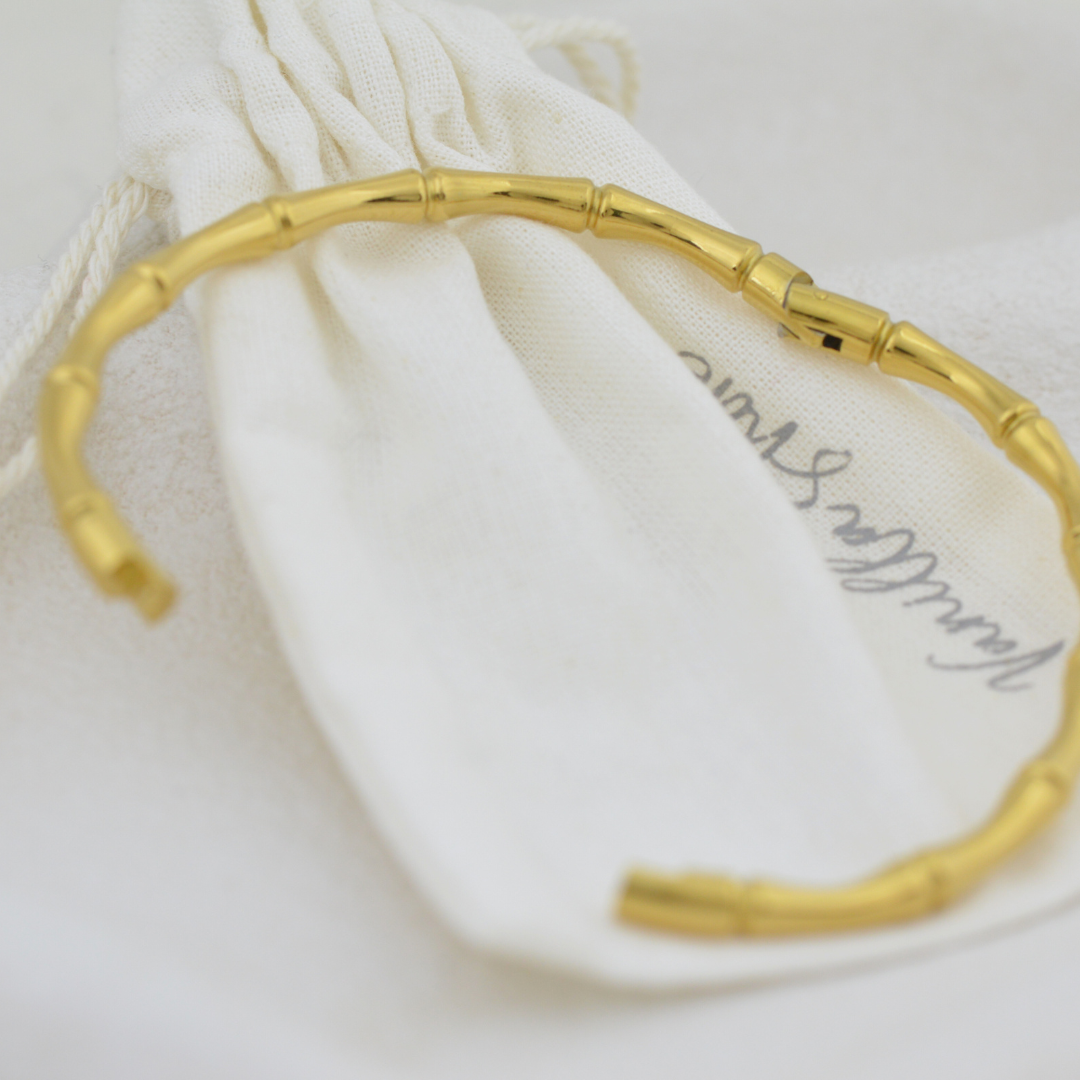 Golden Bamboo Bangle