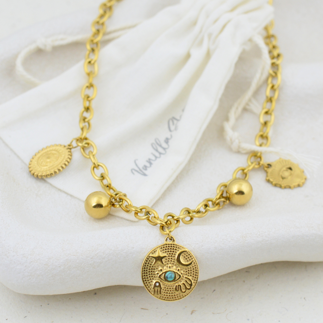 Necklace - Chunky Evil Eye Necklace