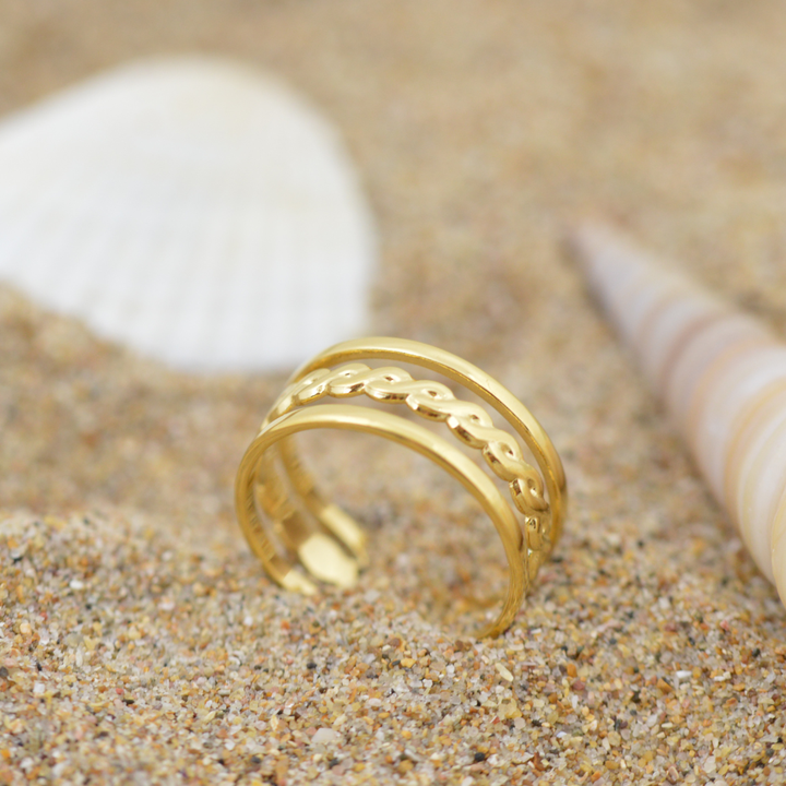 Waterproof Gold Toe Ring Bundle