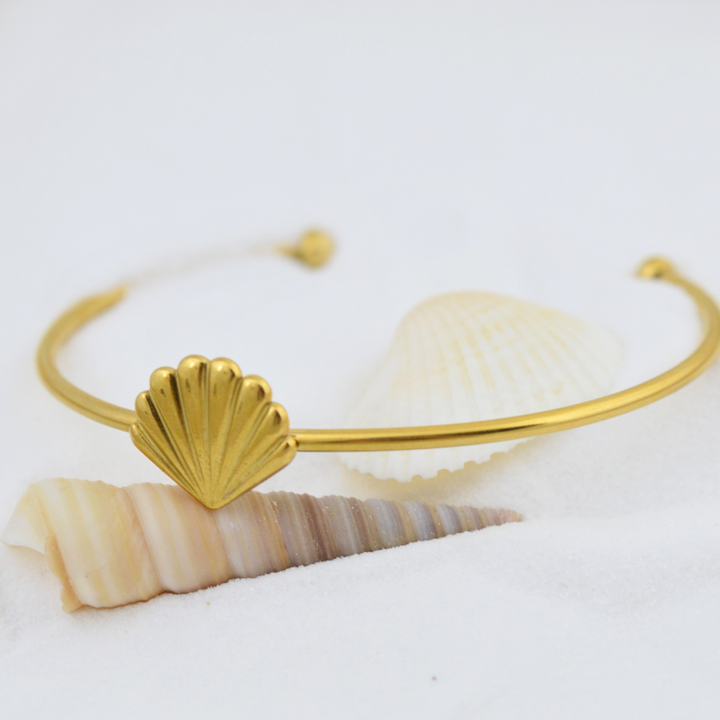 Bracelets - Gold Cuff Bracelet