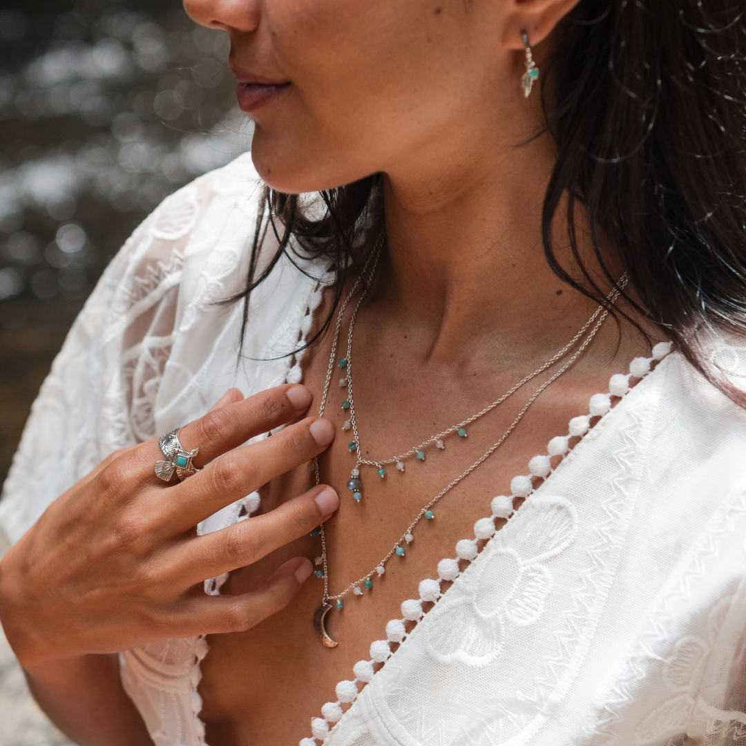 Feather & Heart Mini Hoops