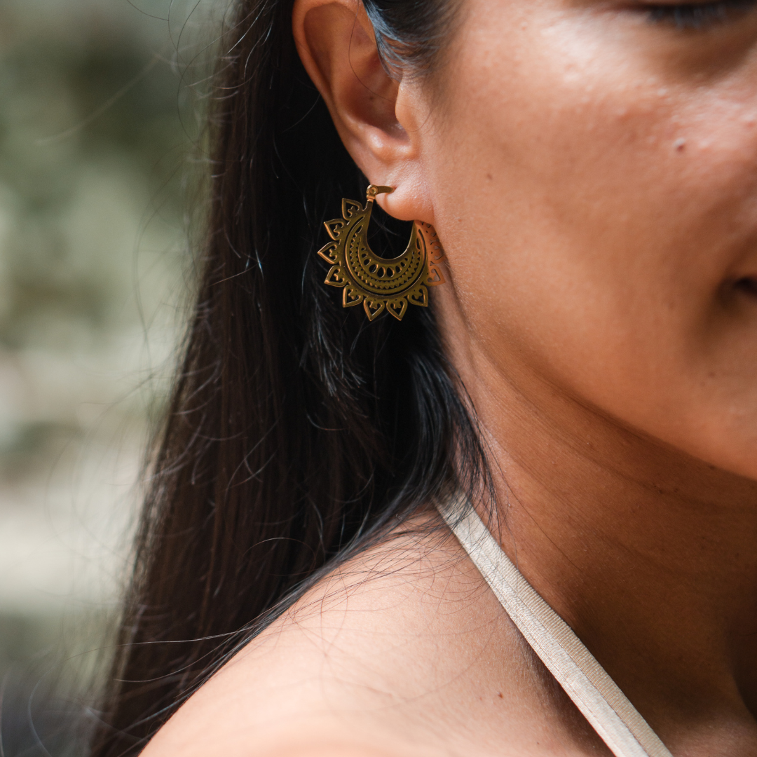 Wild Lotus Gypsy Hoops