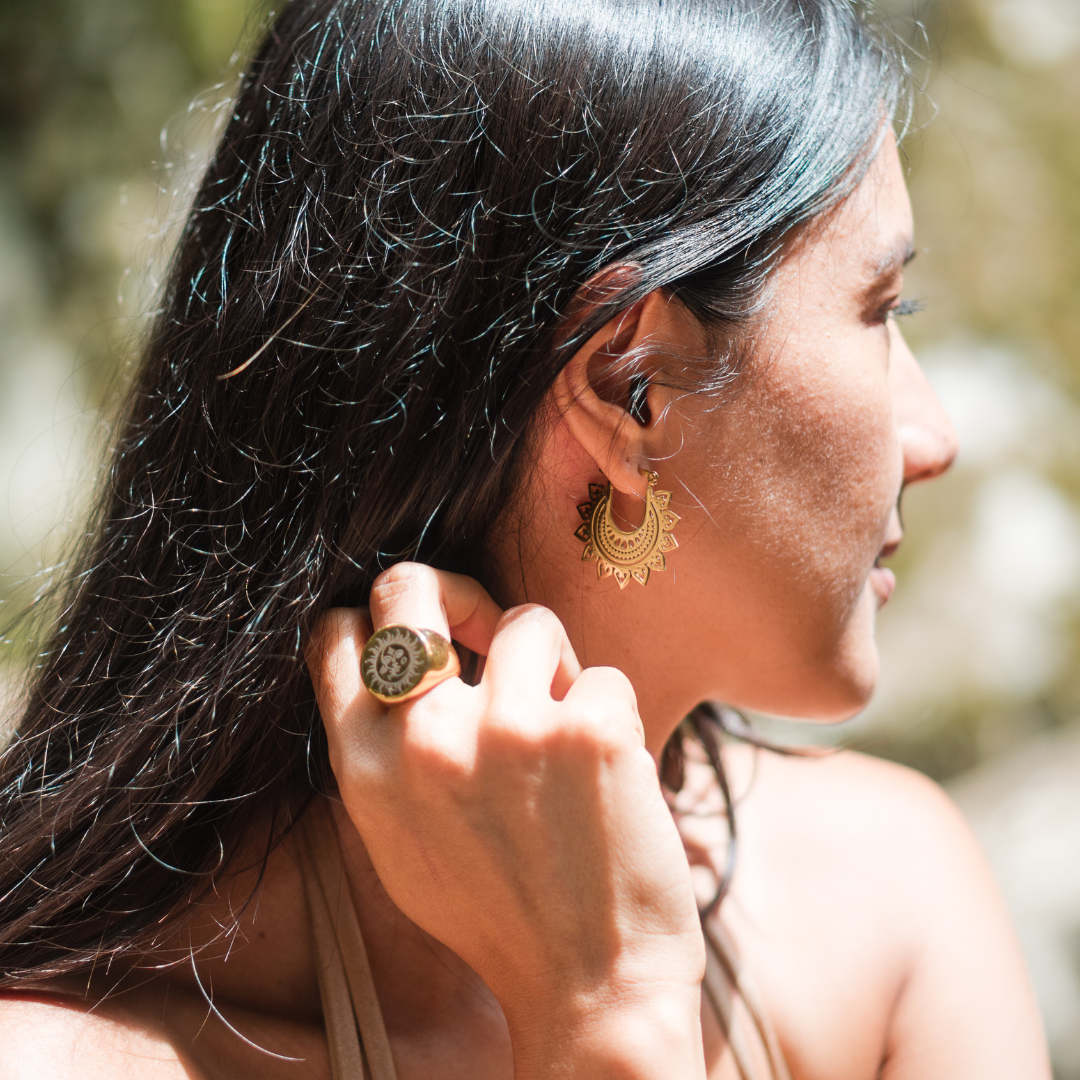 Wild Lotus Gypsy Hoops