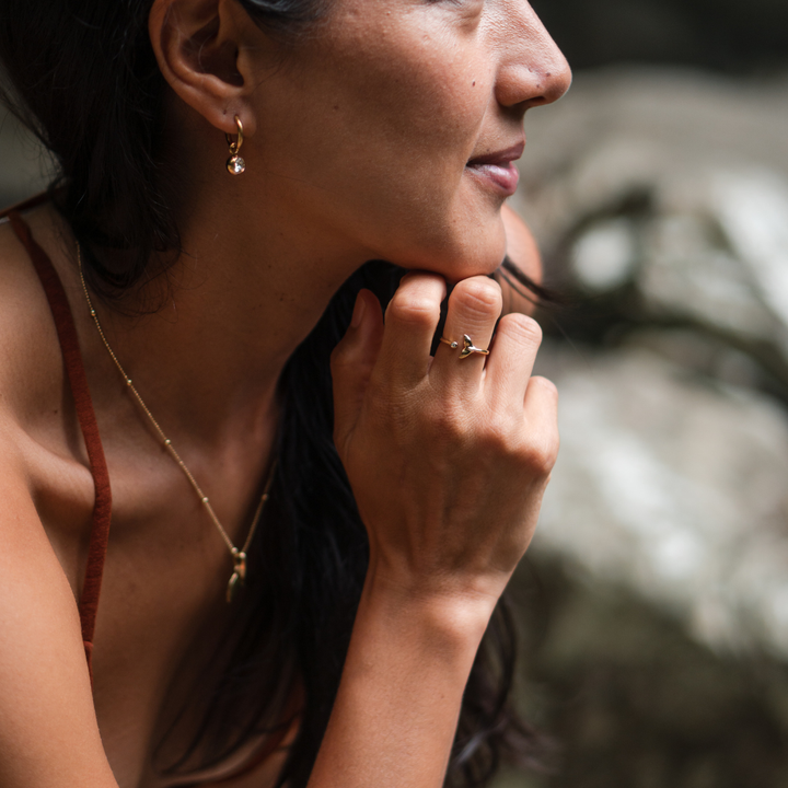 Little Crystal Ball Hoops