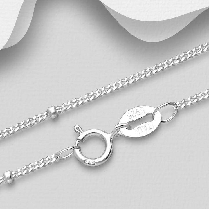 Dainty Curb & Ball Chain - Chain Only (1.1mm / 1.7mm)