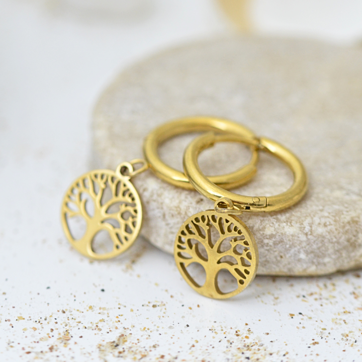 Tree Of Light Hoops