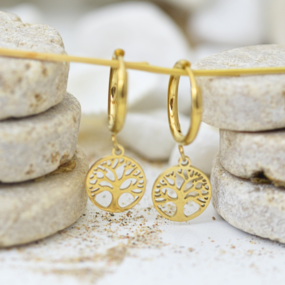 Tree Of Light Hoops
