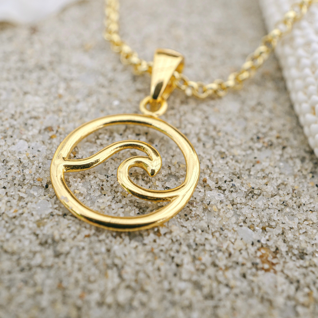 Gold Wave Necklace