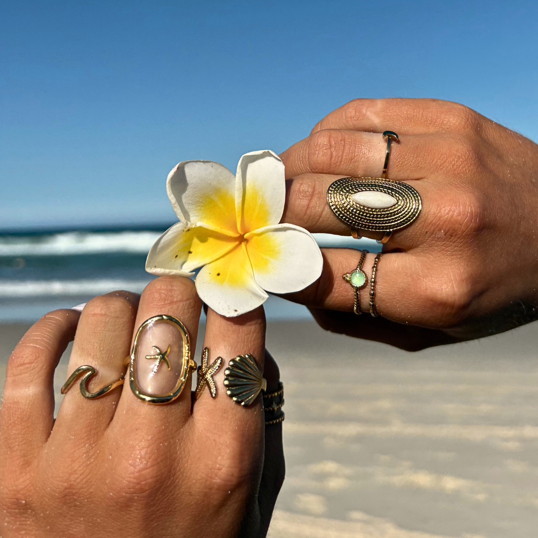 Gold - Saltwater Wave Ring