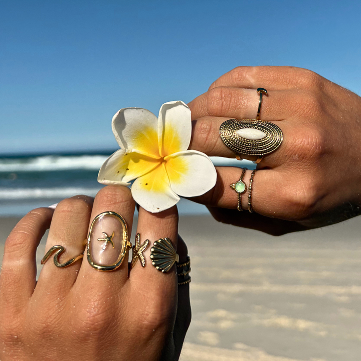 Gold - Saltwater Wave Ring
