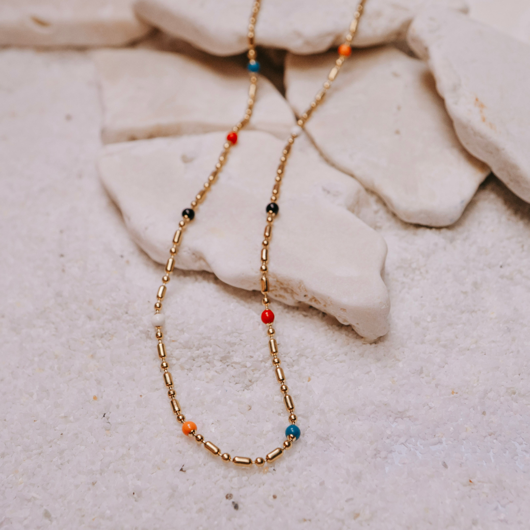 Necklace - Gold choker waterproof
