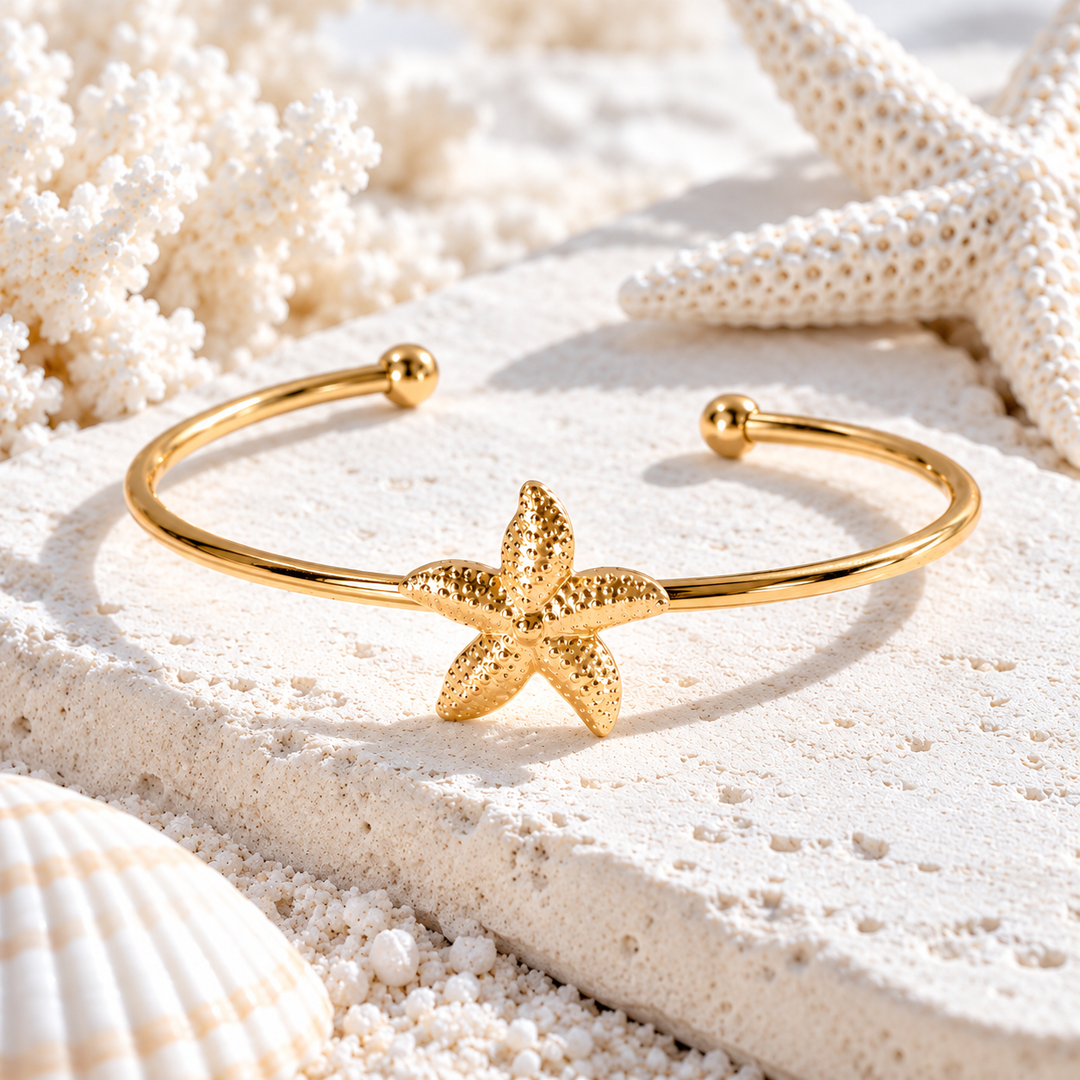 Sunlit Starfish Cuff