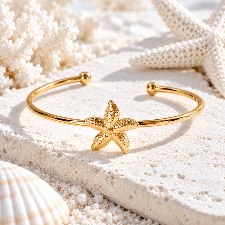 Sunlit Starfish Cuff