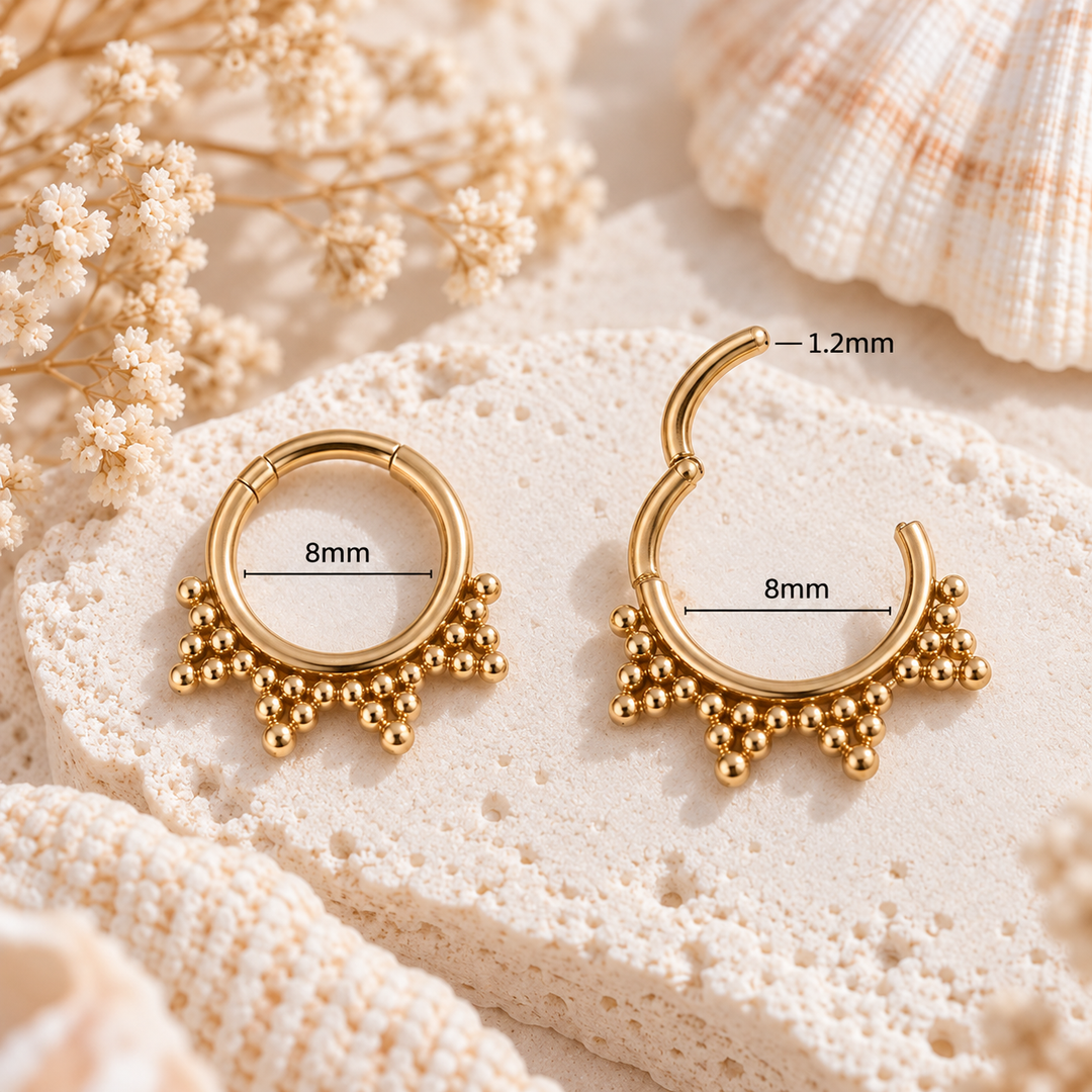 Golden Boho Huggies