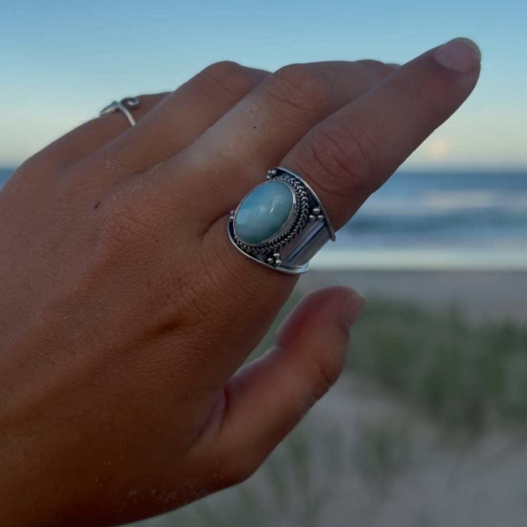 Rings - Bohemian Larimar Ring