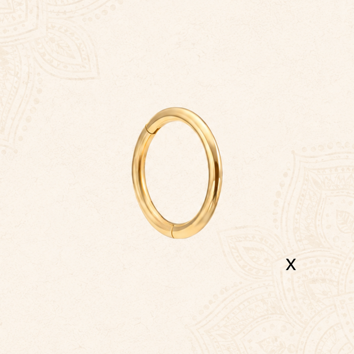 Hinged Nose Ring - Waterproof Gold