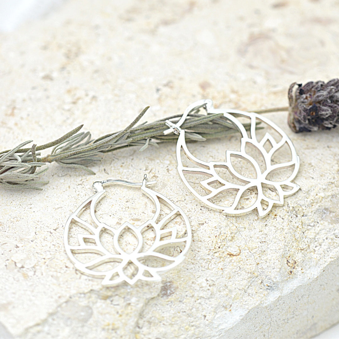 Earrings - Lotus Flower earrings