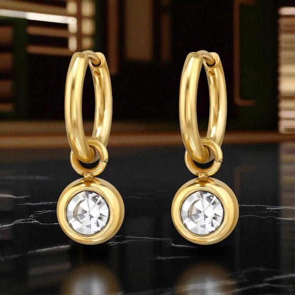 Little Crystal Ball Hoops