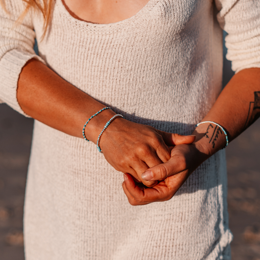 Bracelets - Turquoise and silver Bracelet