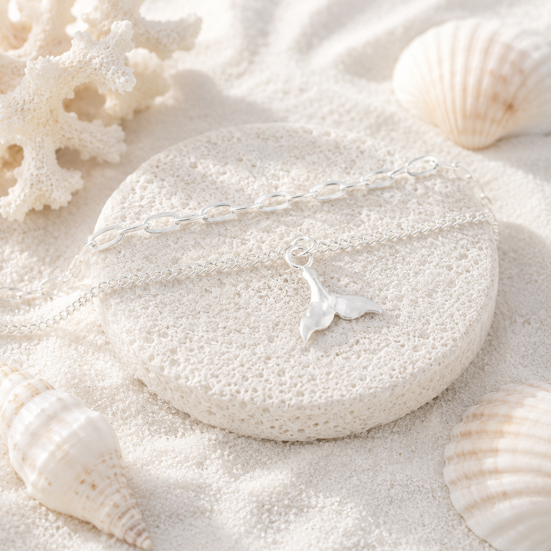 Anklets - Double Whale anklet
