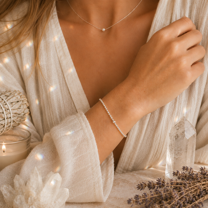 Dainty Mini Bead Stretchy Bracelet