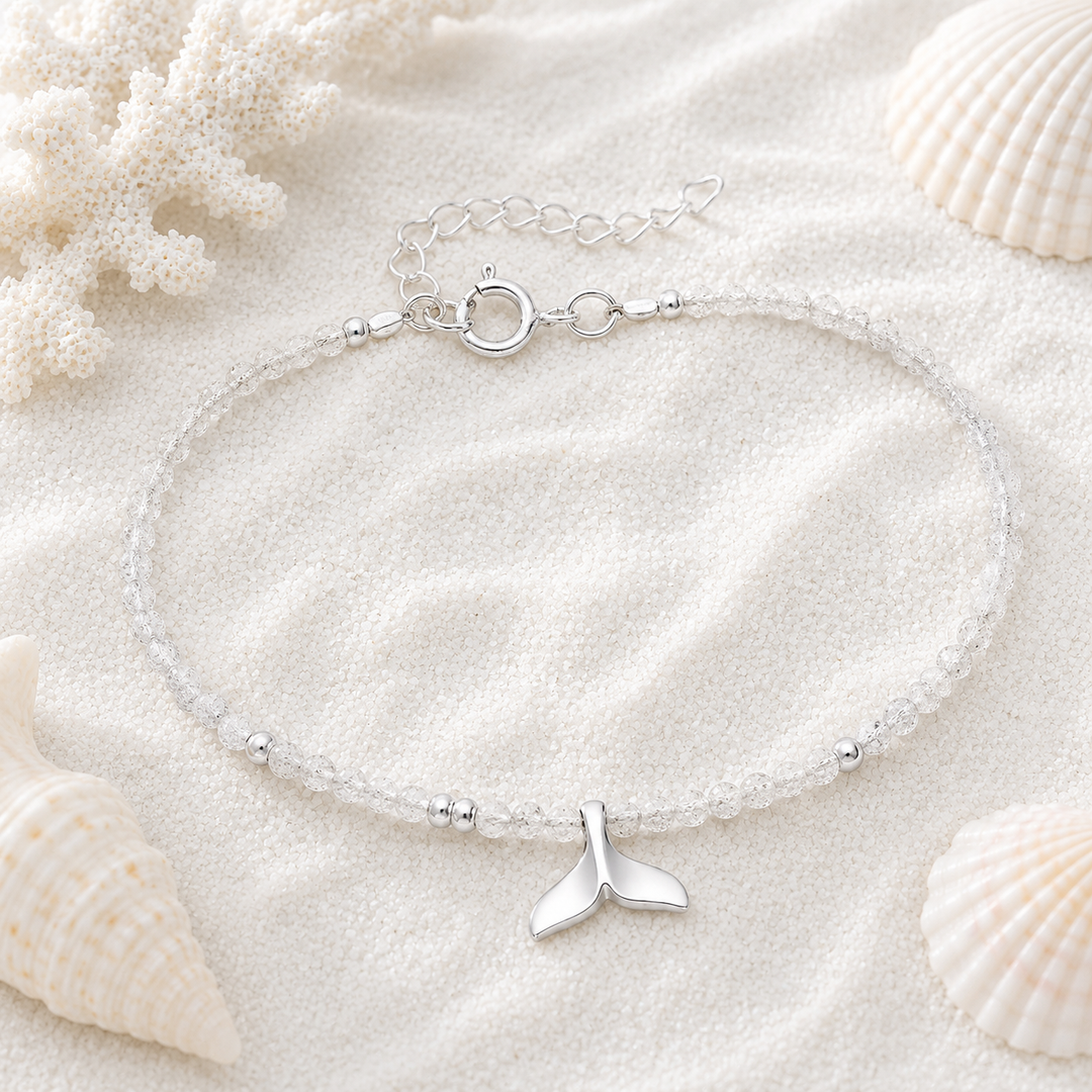 Gemstone Whale Tail Bracelets