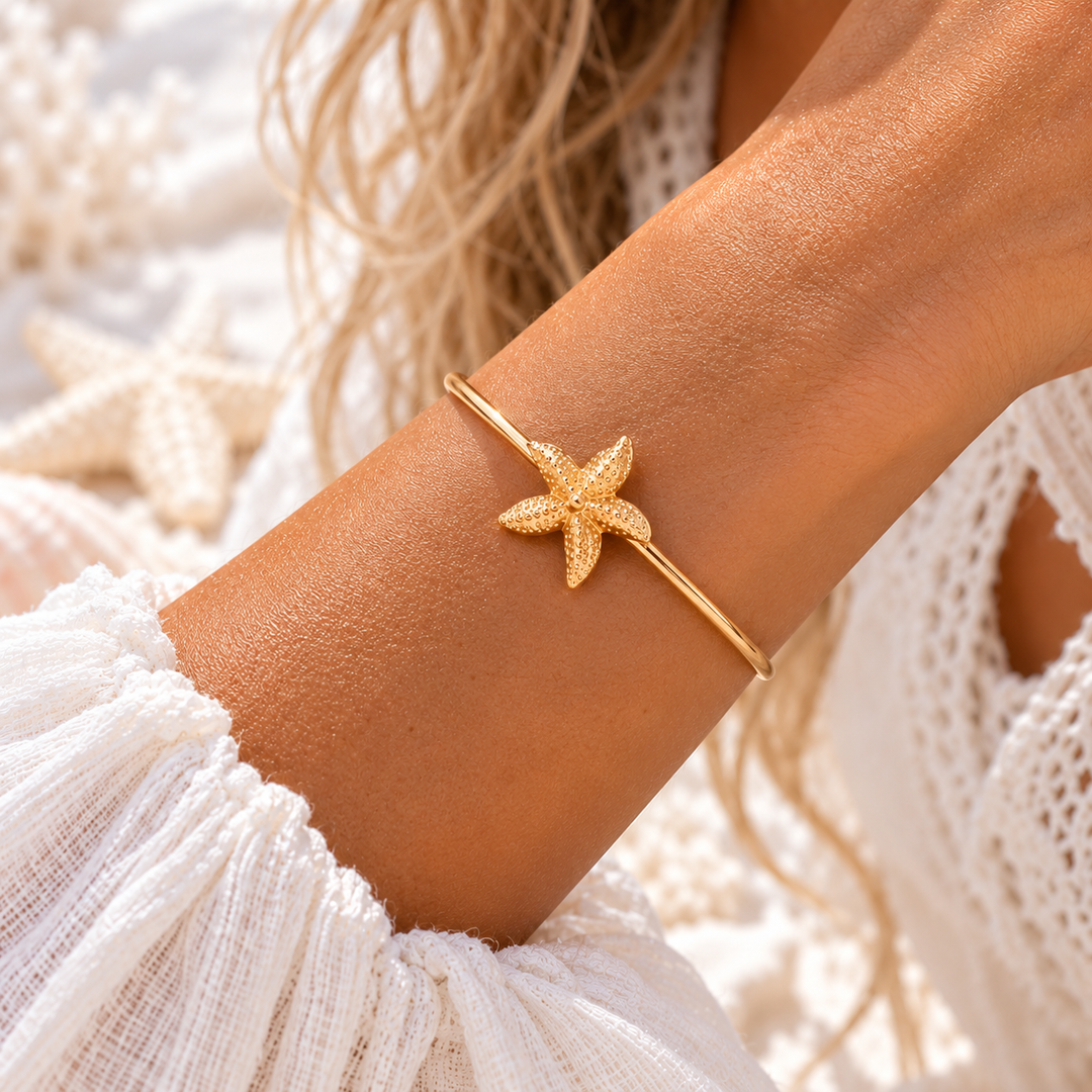 Sunlit Starfish Cuff
