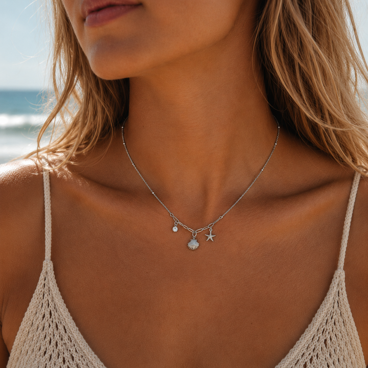 NECKLACES - SILVER BEACH NECKLACE
