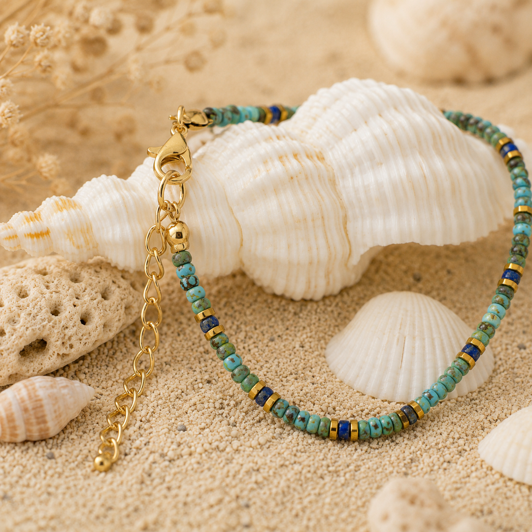 Turquoise Drift Anklet
