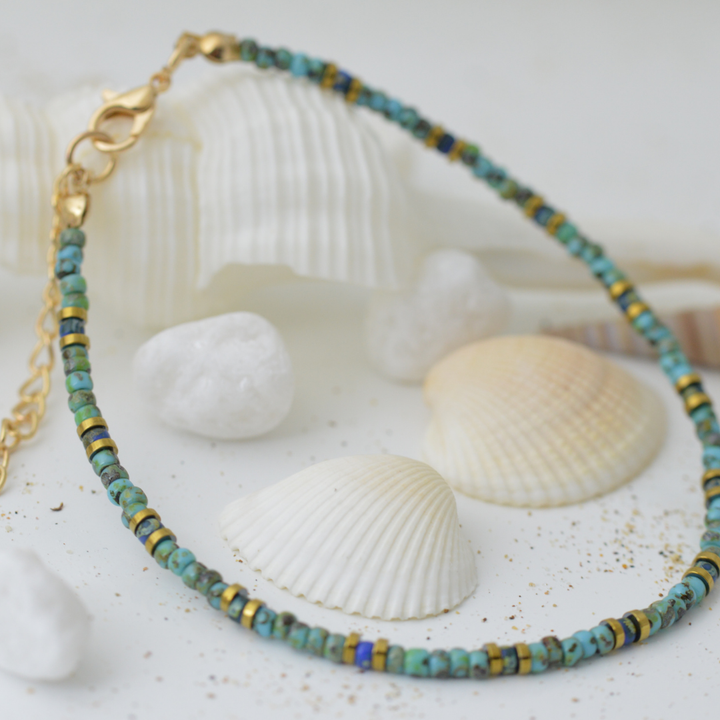 Turquoise Drift Anklet