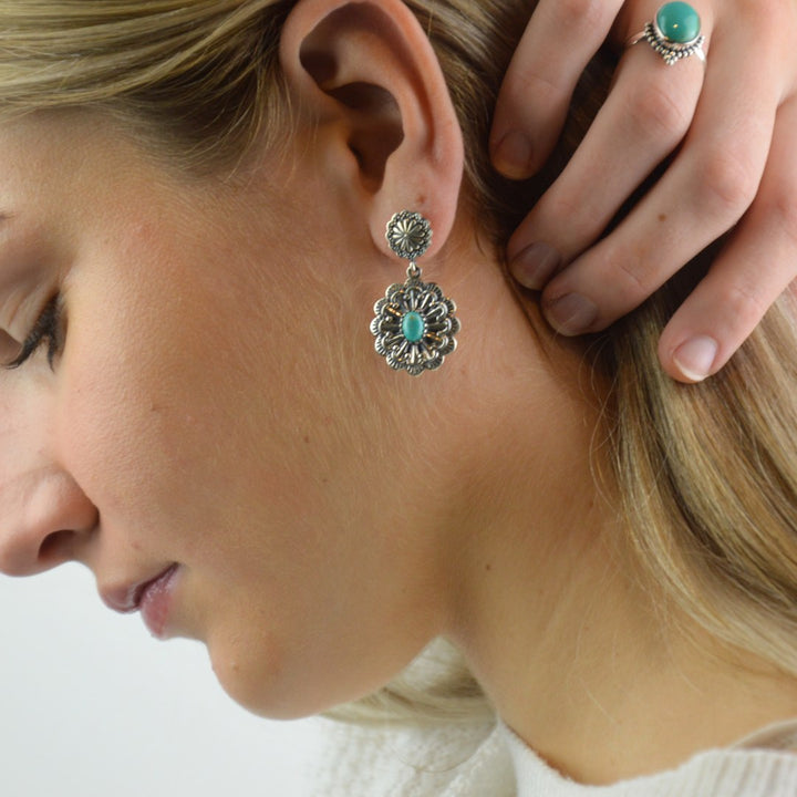 Earrings - Turquoise Navajo Earrings