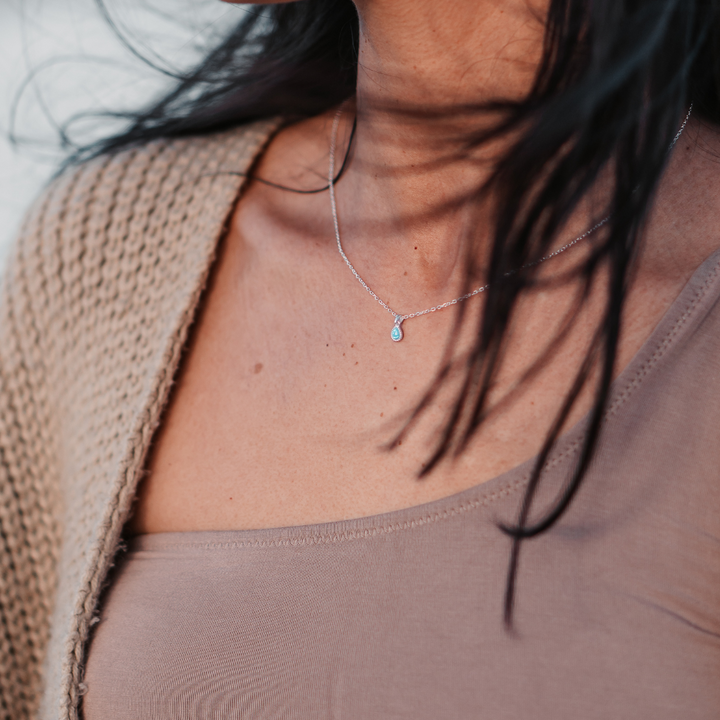 Azure Dewdrop Necklace