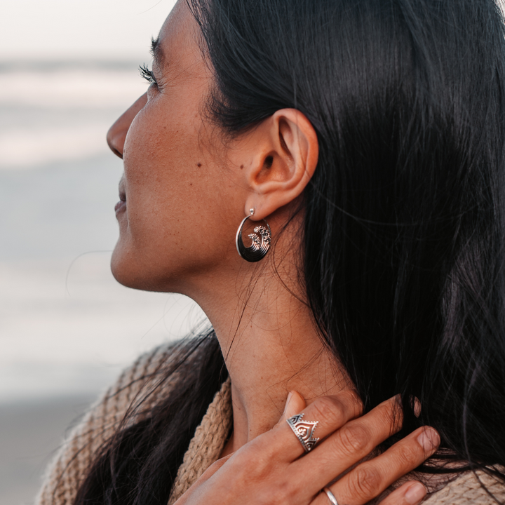 Salty Aura Hoops