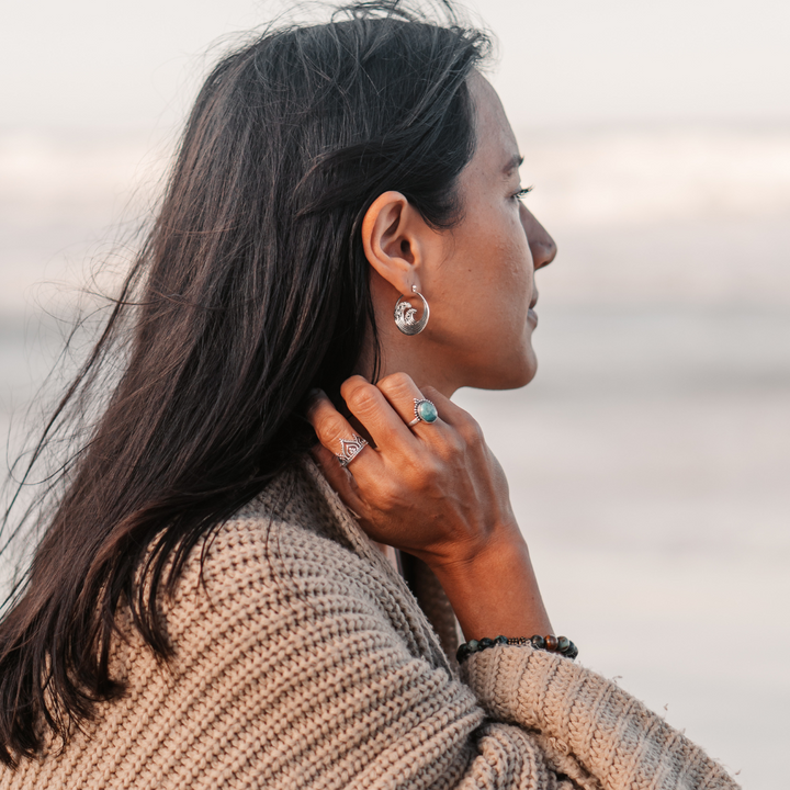 Salty Aura Hoops