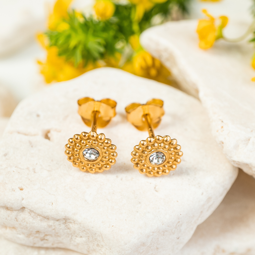 Gold Sunlit Studs