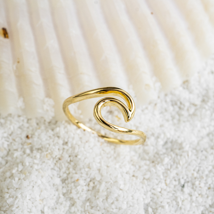 Gold Wave Ring