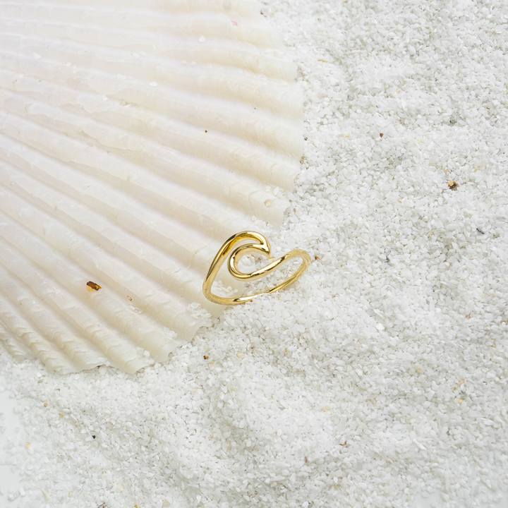 Gold Wave Ring