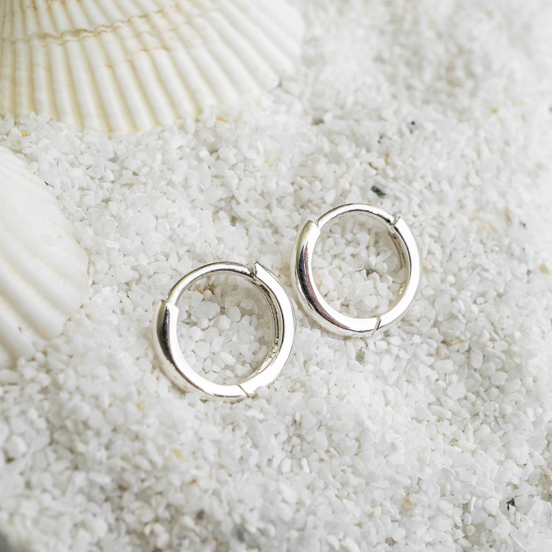 Earrings - Little Sterling Silver Hoops