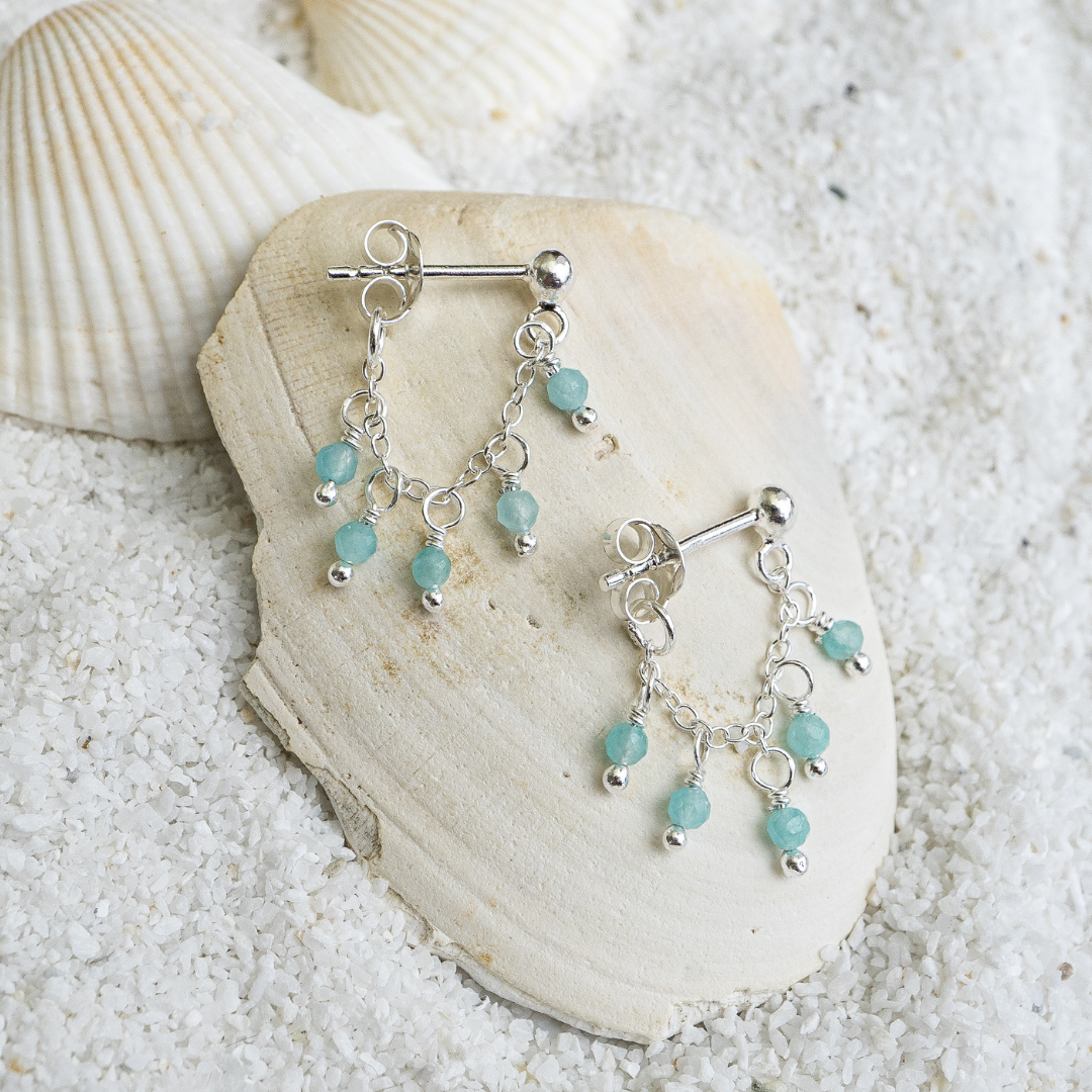 Amazonite Mini Bead Studs