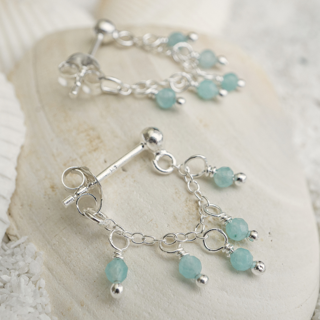 Amazonite Mini Bead Studs